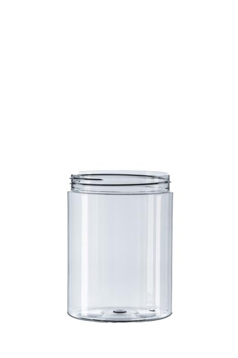 1L Clear PET Straight Sided Jar, 100/400 Neck